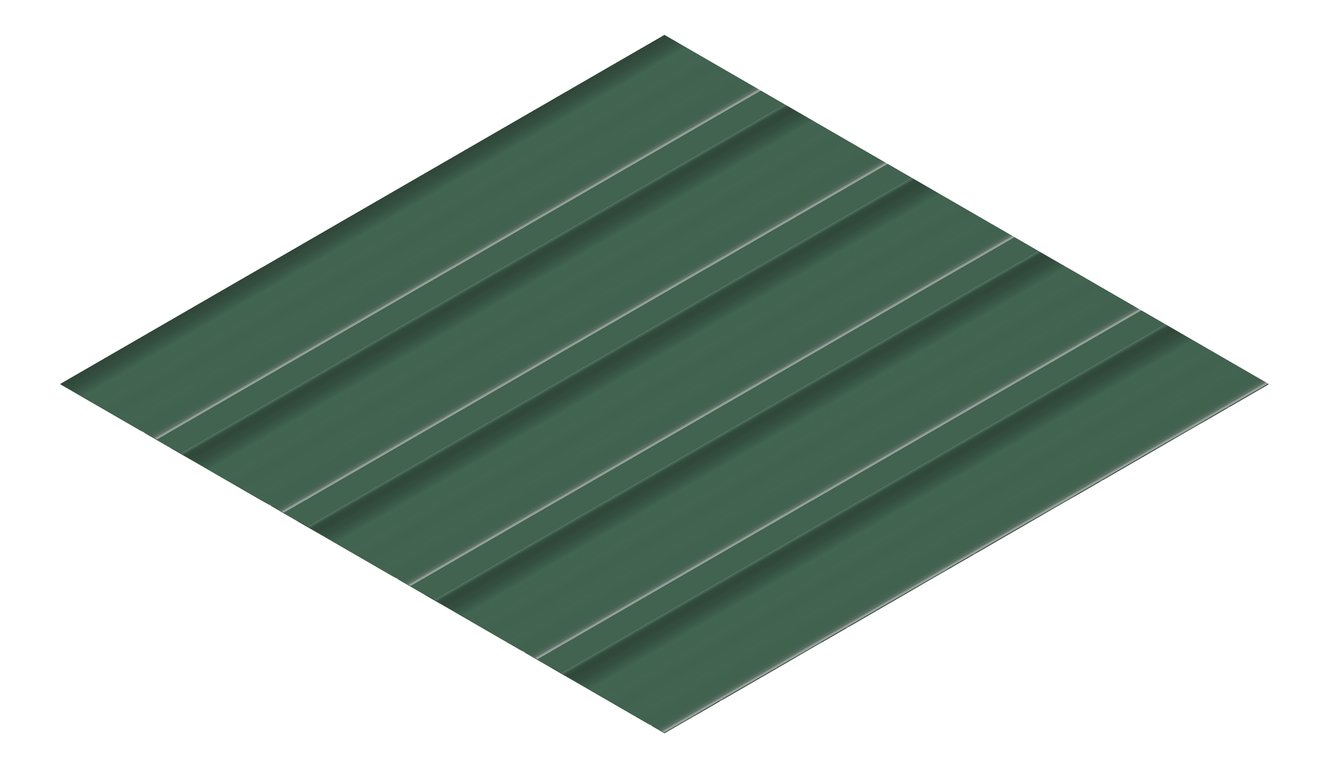 3D Presentation Image of Metal SheetCladding Fielders LoRib NSW VIC CottageGreen