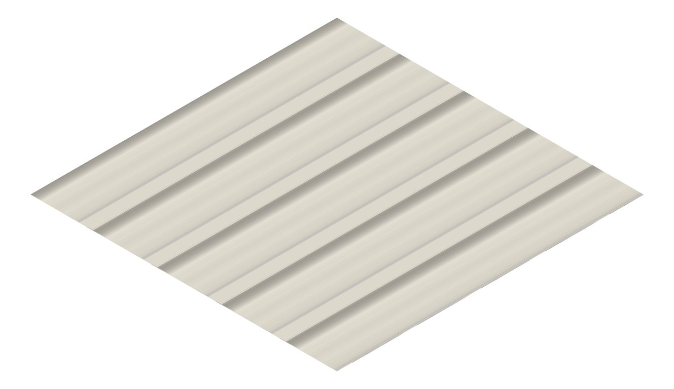 3D Presentation Image of Metal SheetCladding Fielders LoRib NSW VIC Dune