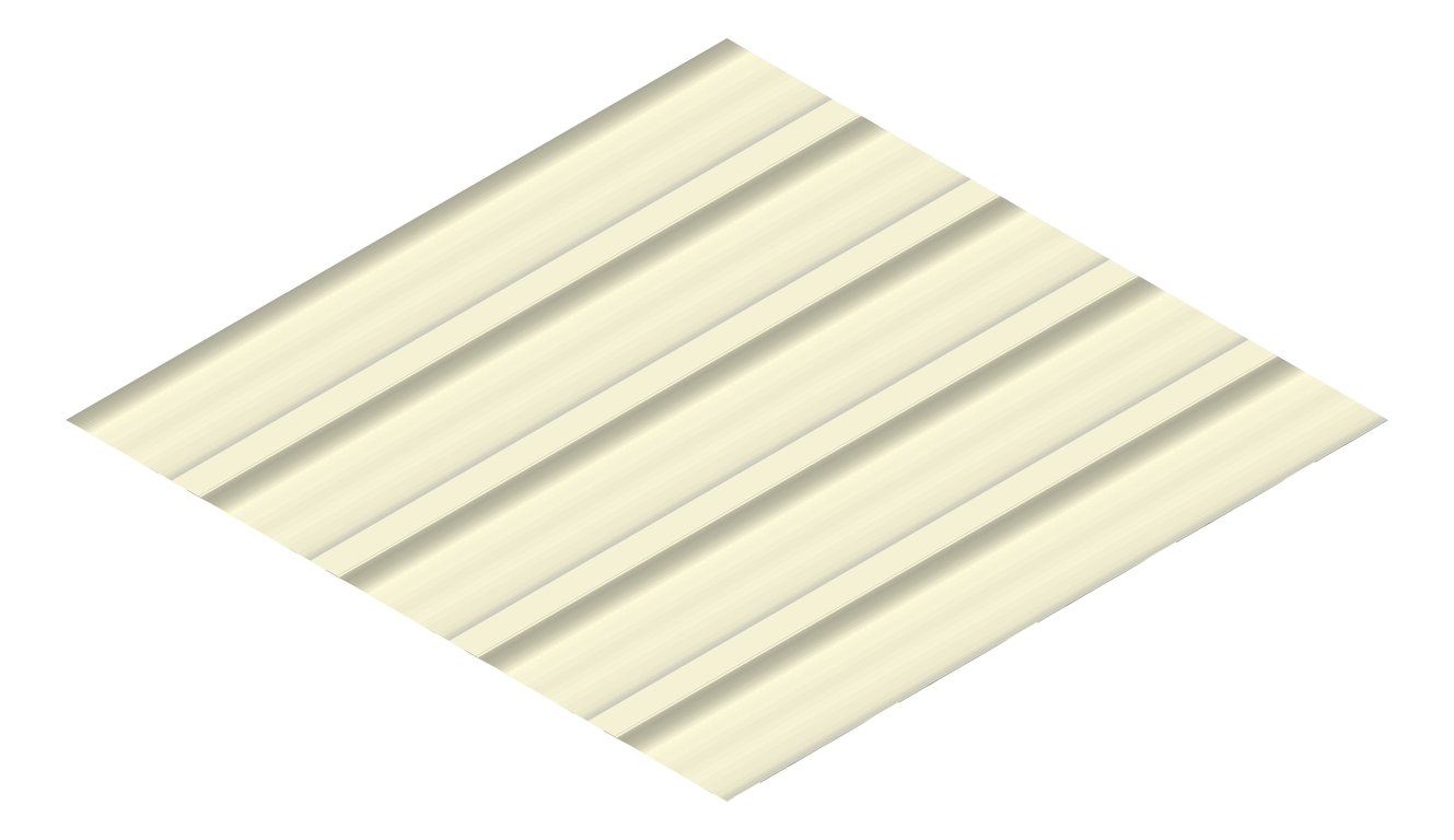 3D Presentation Image of Metal SheetCladding Fielders LoRib NSW VIC EveningHaze