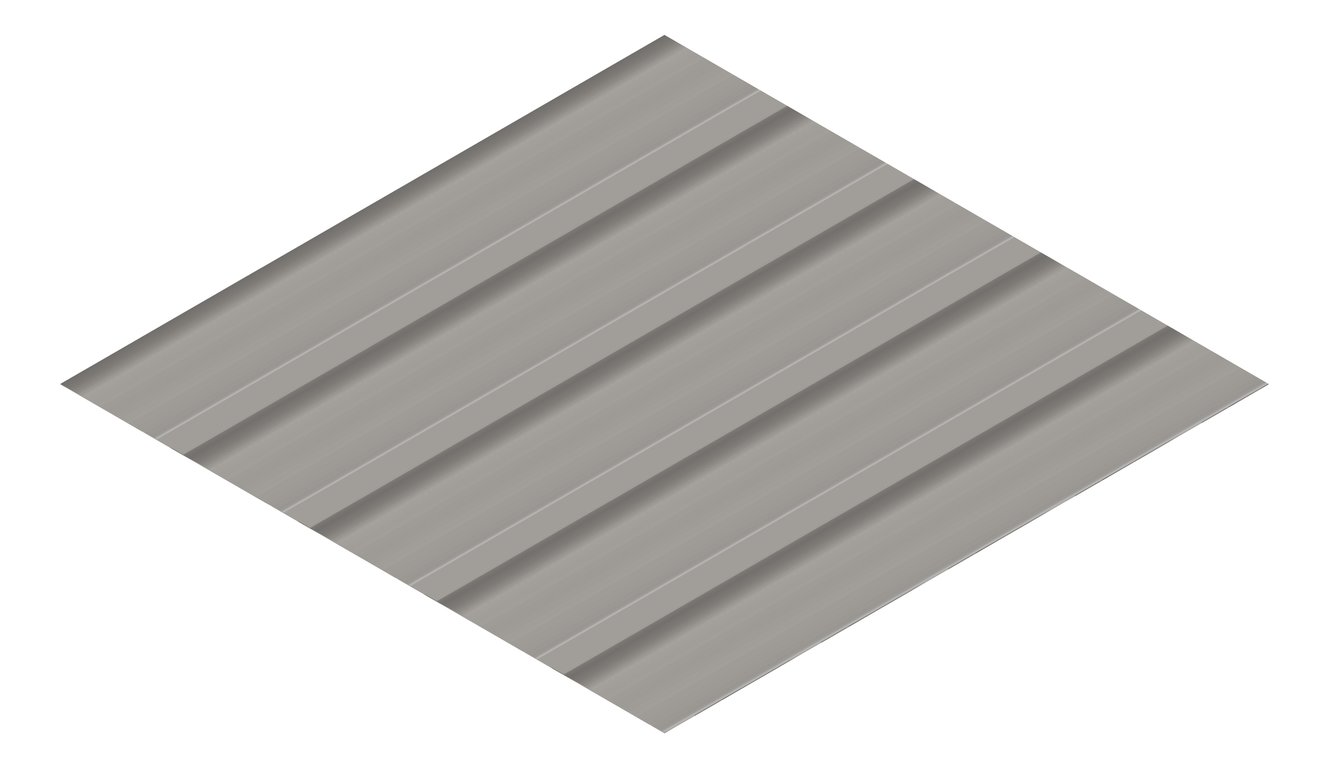 3D Presentation Image of Metal SheetCladding Fielders LoRib NSW VIC Wallaby