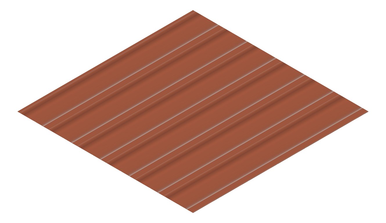 3D Presentation Image of Metal SheetCladding Fielders LoRib SA Aries