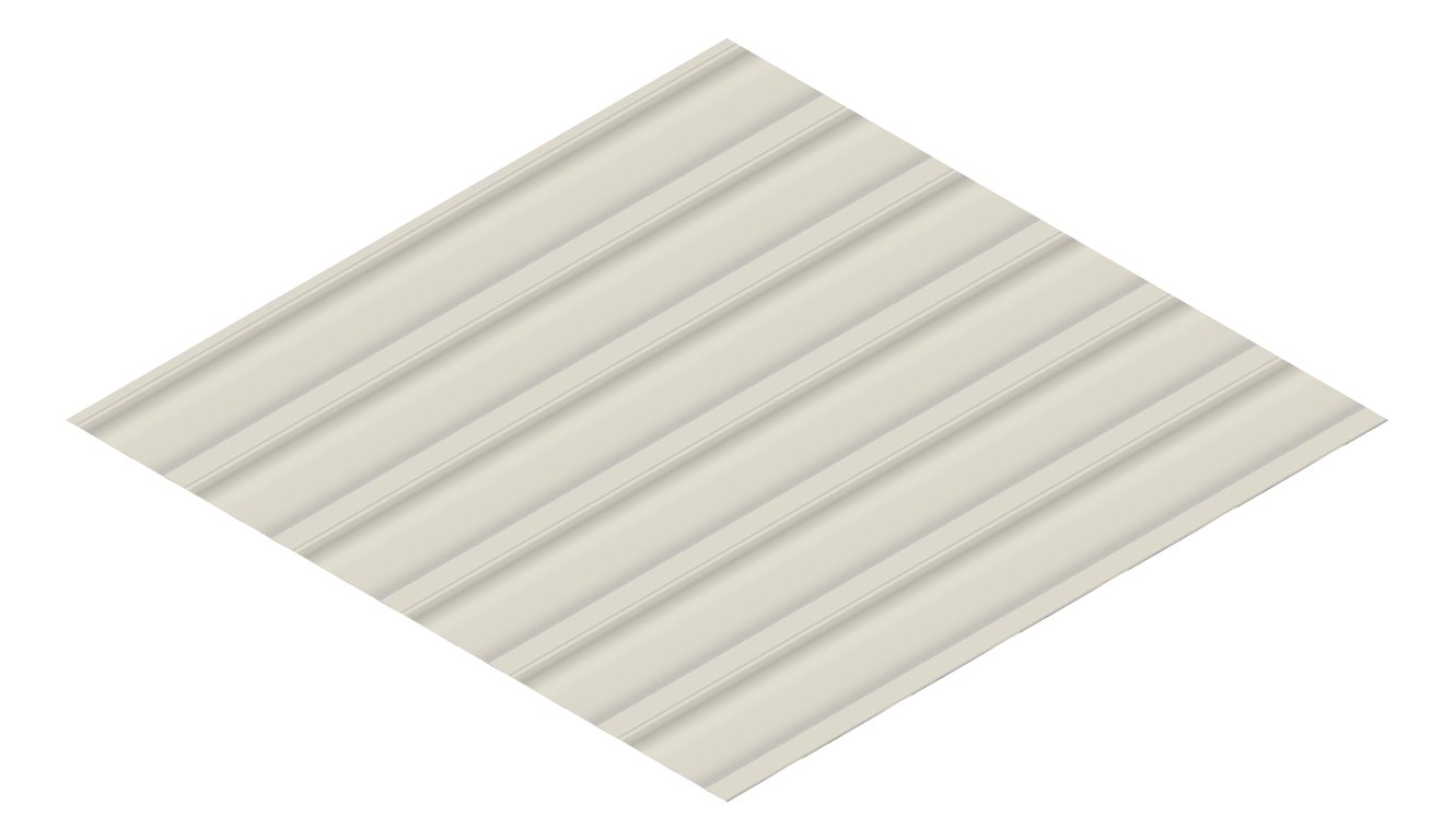 3D Presentation Image of Metal SheetCladding Fielders LoRib SA Dune