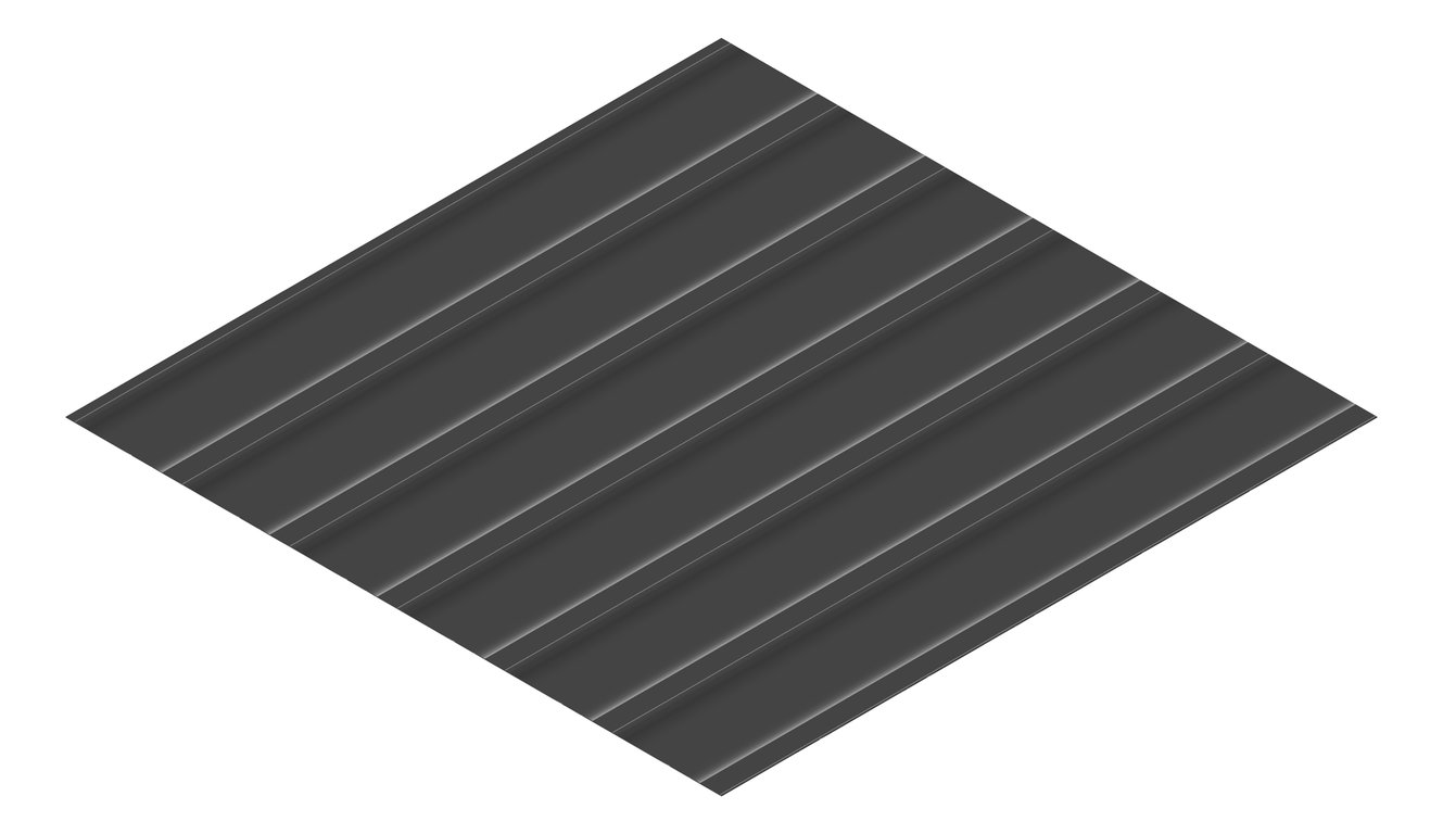 3D Presentation Image of Metal SheetCladding Fielders LoRib SA Monument