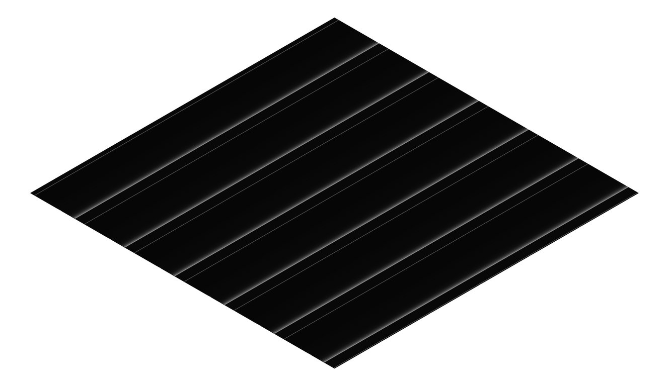 3D Presentation Image of Metal SheetCladding Fielders LoRib SA NightSky