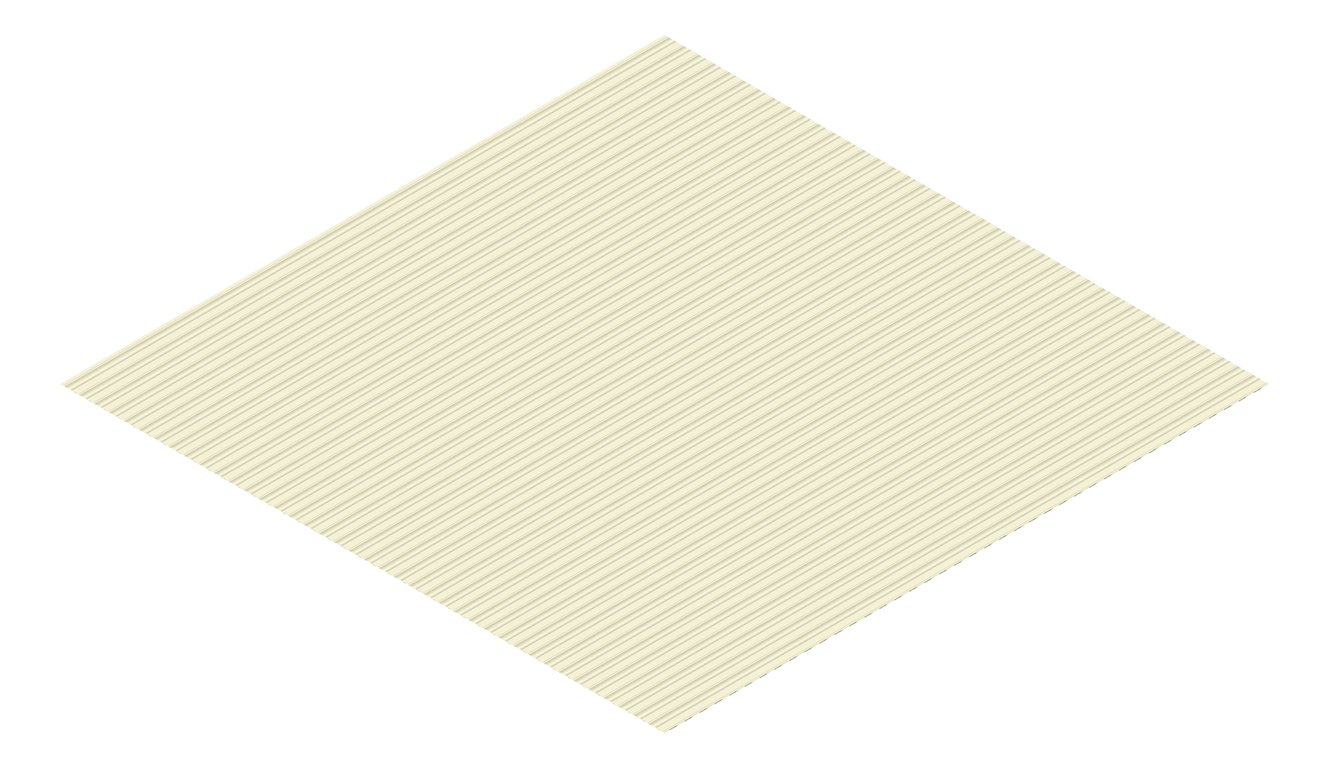 3D Presentation Image of Metal SheetCladding Fielders MiniFlute EveningHaze