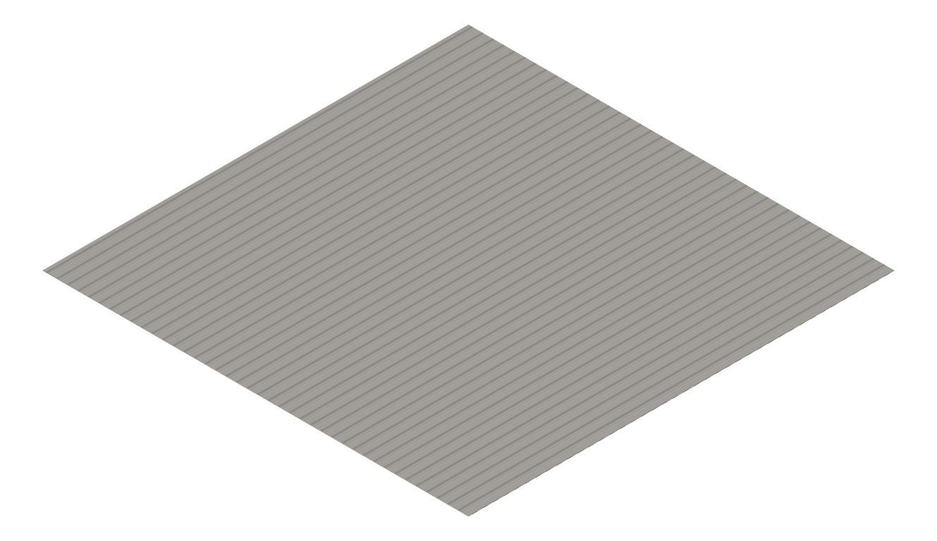3D Presentation Image of Metal SheetCladding Fielders MiniFlute Wallaby