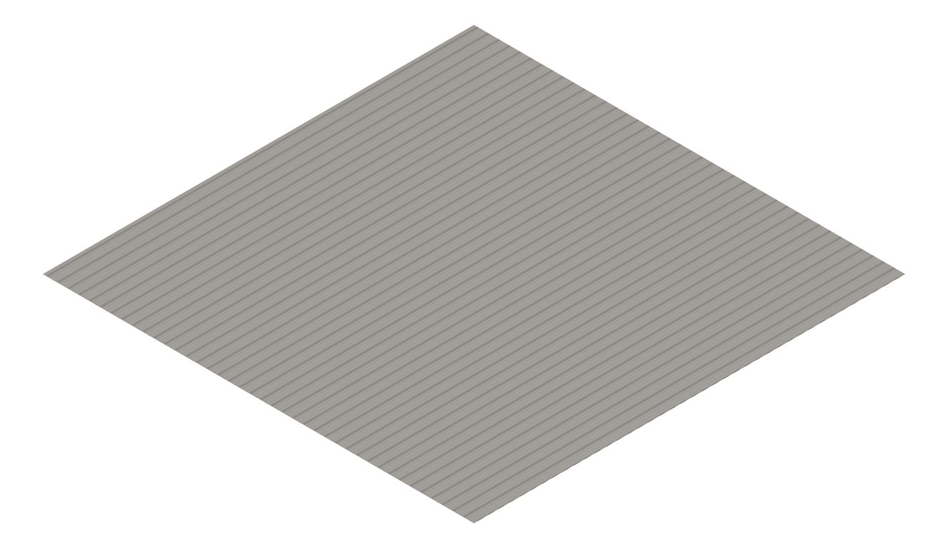 3D Presentation Image of Metal SheetCladding Fielders MiniFlute Wallaby