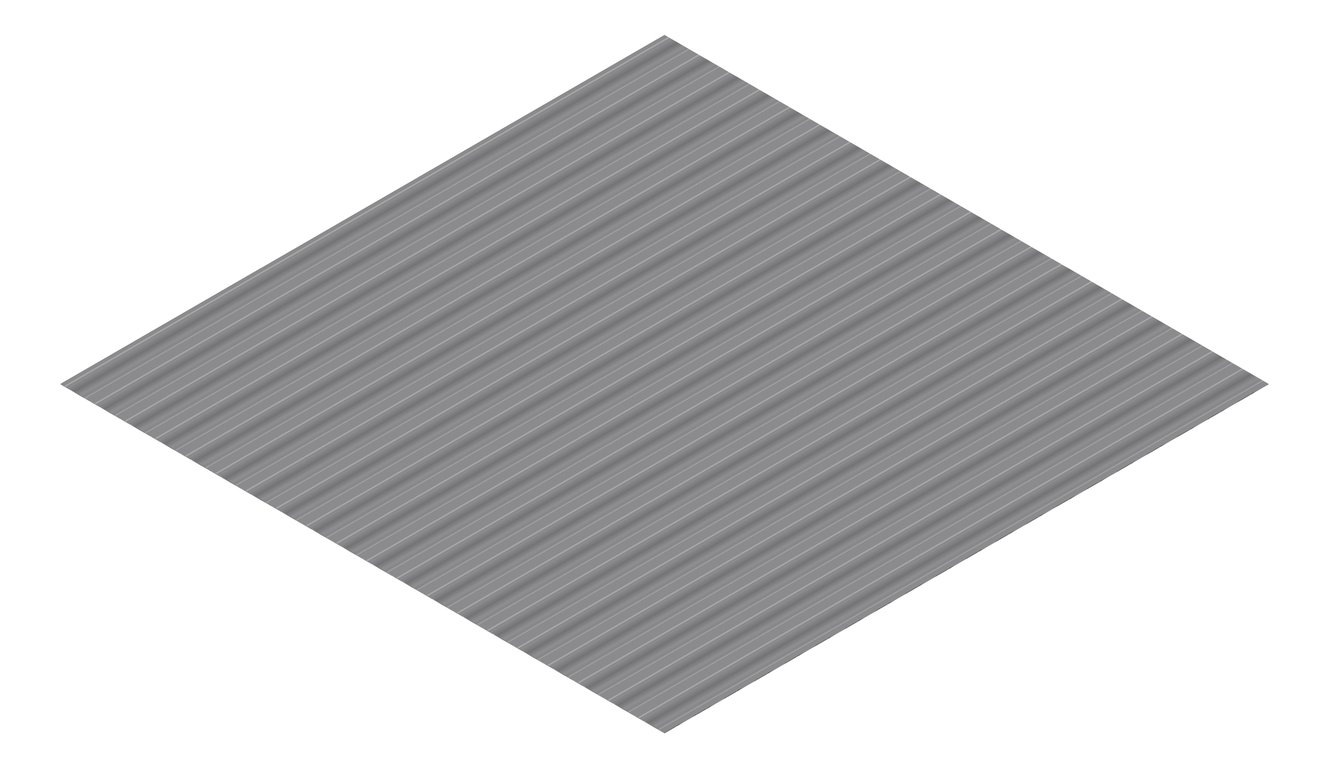 3D Presentation Image of Metal SheetCladding Fielders PanelForm BasaltMatt