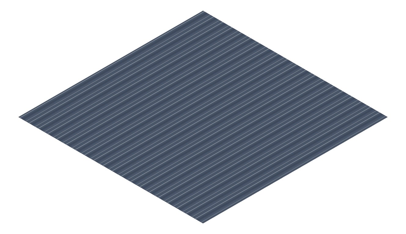 3D Presentation Image of Metal SheetCladding Fielders PanelForm DeepOcean