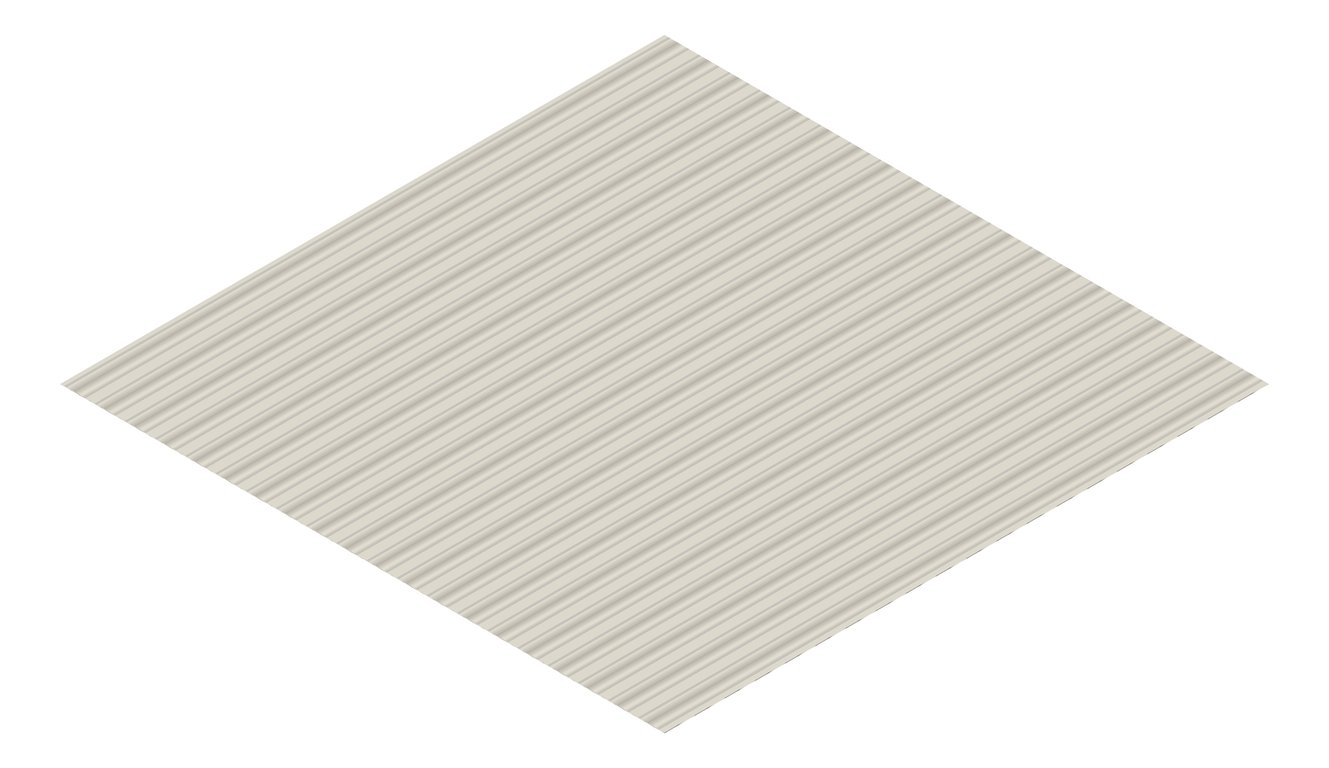 3D Presentation Image of Metal SheetCladding Fielders PanelForm DuneMatt