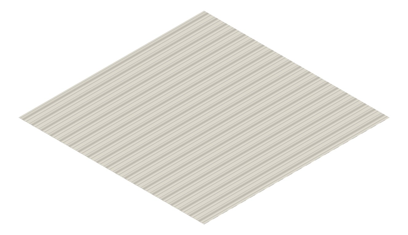 3D Presentation Image of Metal SheetCladding Fielders PanelForm Dune
