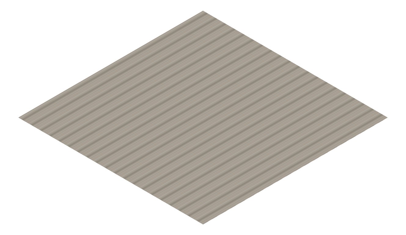 3D Presentation Image of Metal SheetCladding Fielders PanelForm Gully