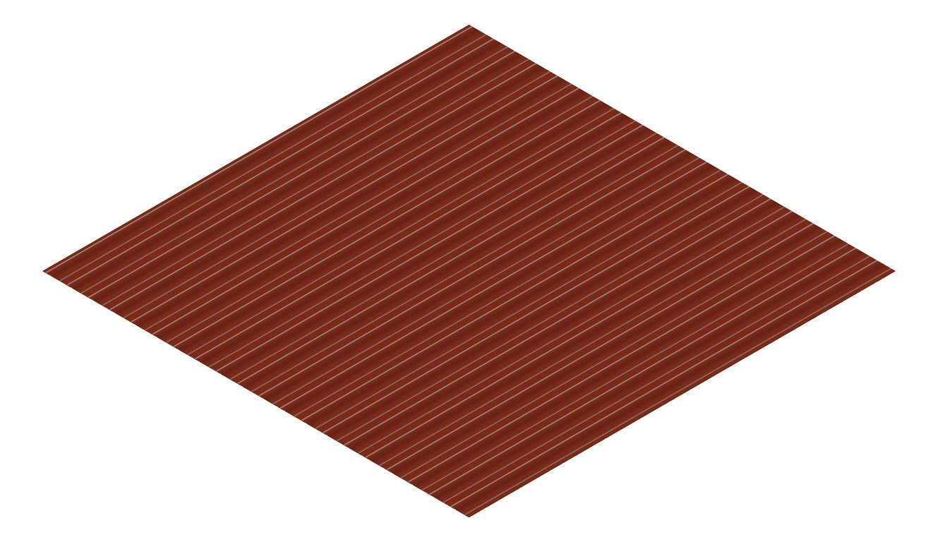 3D Presentation Image of Metal SheetCladding Fielders PanelForm ManorRed