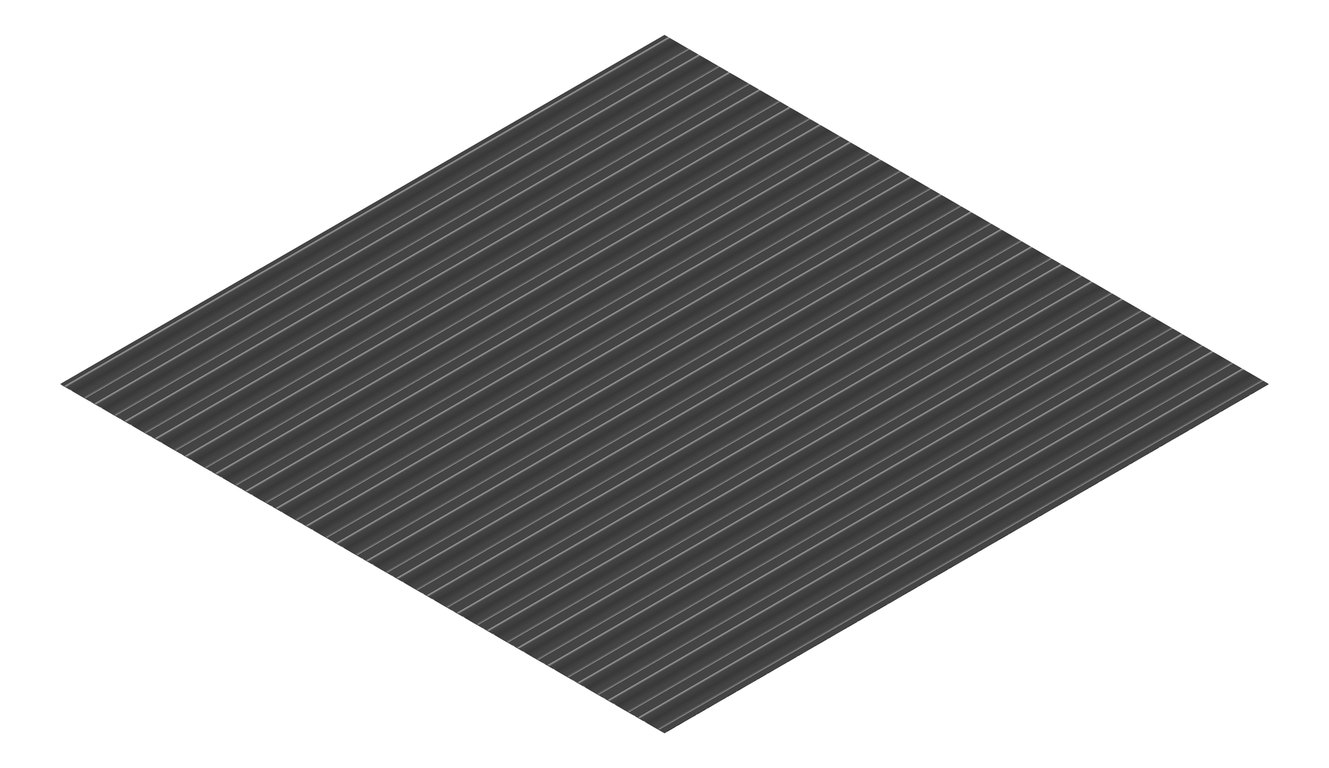 3D Presentation Image of Metal SheetCladding Fielders PanelForm MonumentMatt