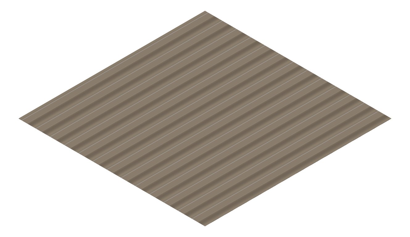 3D Presentation Image of Metal SheetCladding Fielders SRib Jasper