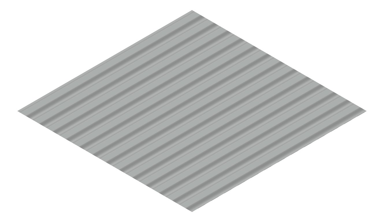 3D Presentation Image of Metal SheetCladding Fielders SRib Windspray