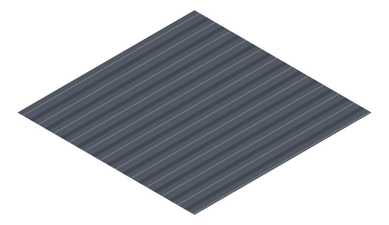 3D Presentation Image of Metal SheetCladding Fielders SpanForm Ironstone