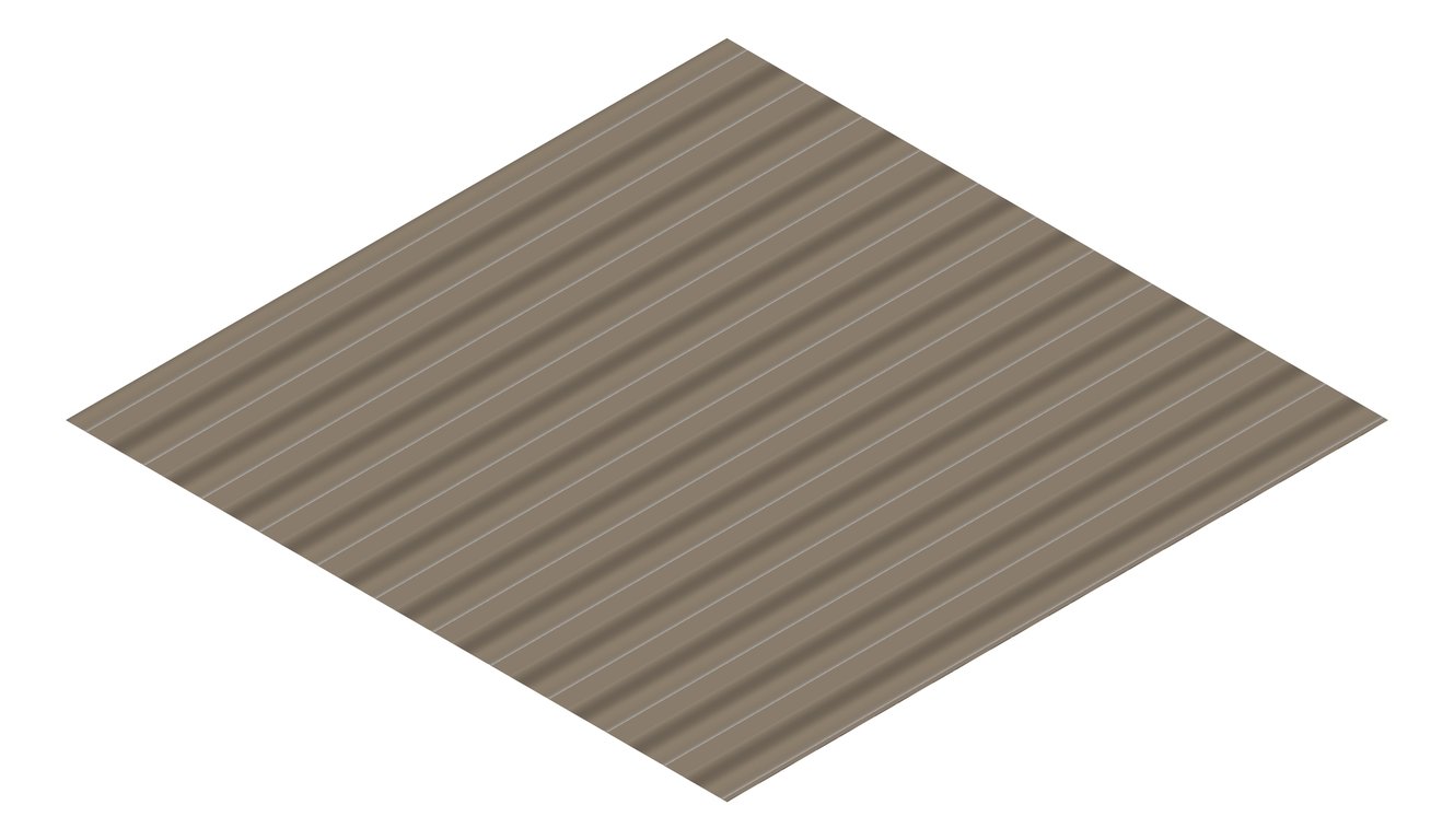 3D Presentation Image of Metal SheetCladding Fielders SpanForm Jasper