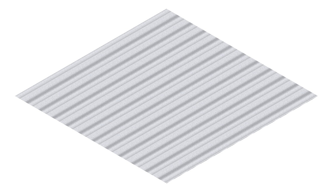 3D Presentation Image of Metal SheetCladding Fielders SpanForm ZincalumeSteel