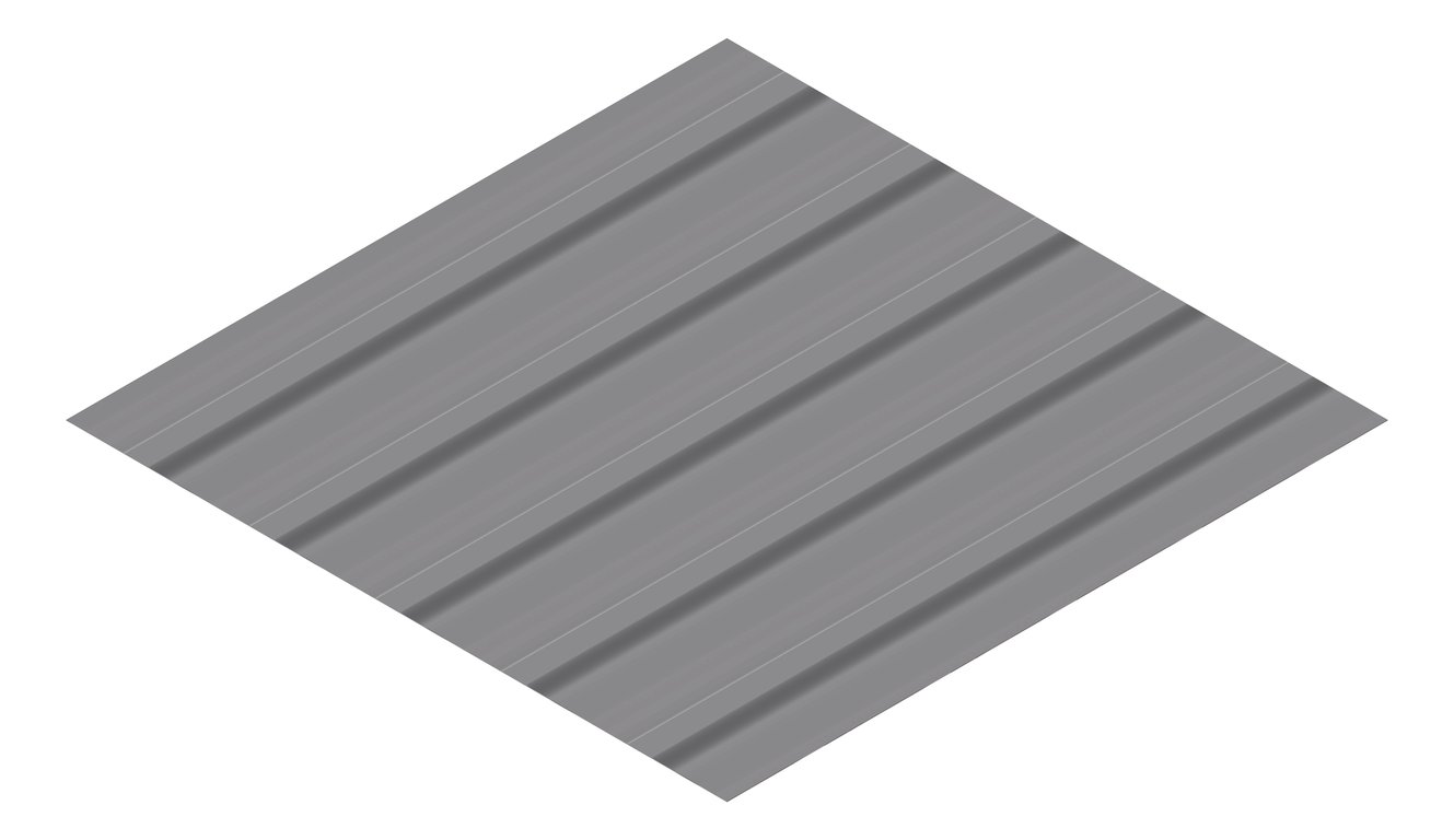 3D Presentation Image of Metal SheetCladding Fielders TL5 NSW VIC WA BasaltMatt