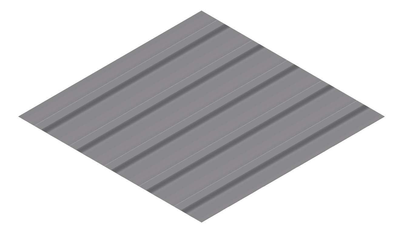 3D Presentation Image of Metal SheetCladding Fielders TL5 NSW VIC WA Basalt