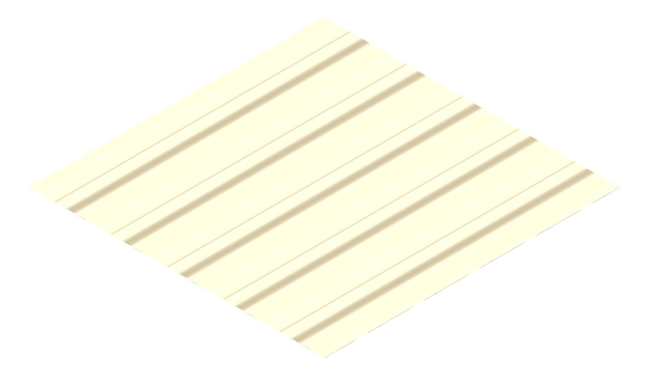 3D Presentation Image of Metal SheetCladding Fielders TL5 NSW VIC WA ClassicCream