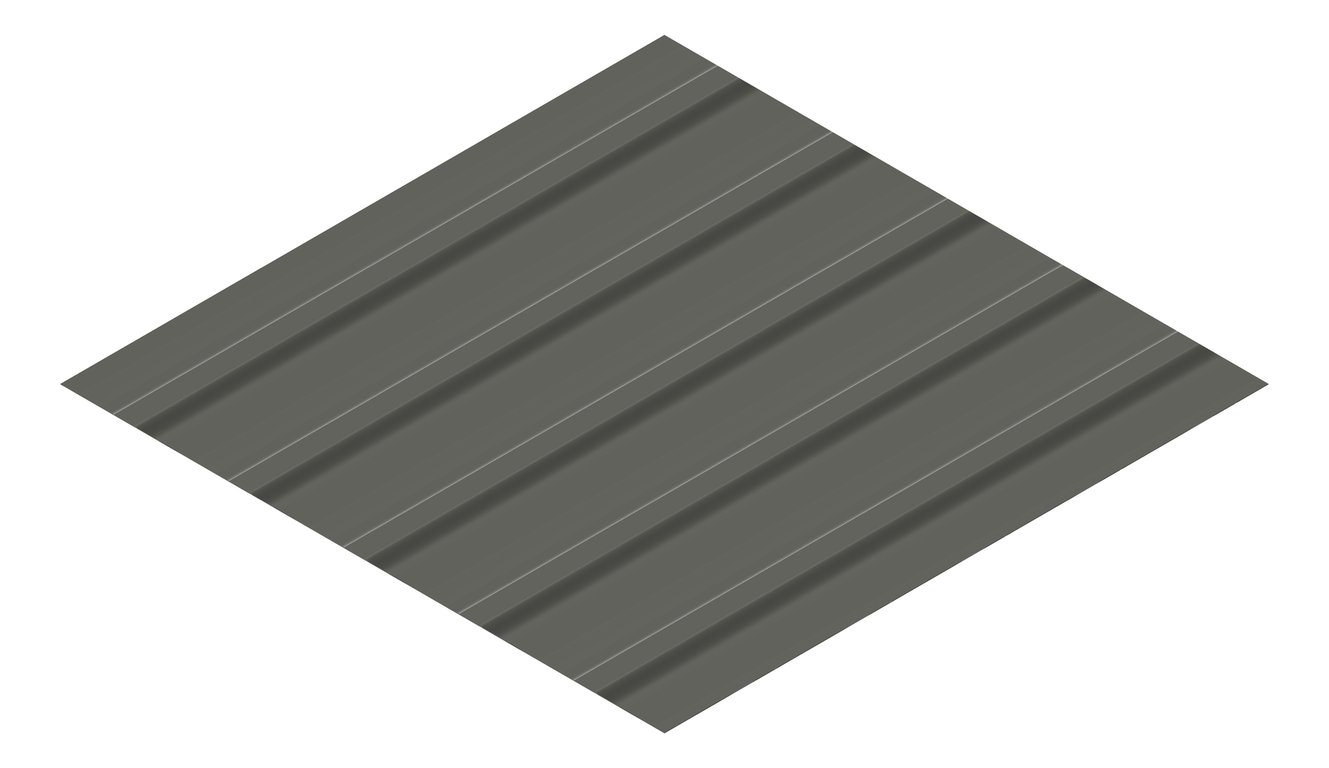 3D Presentation Image of Metal SheetCladding Fielders TL5 NSW VIC WA WoodlandGrey