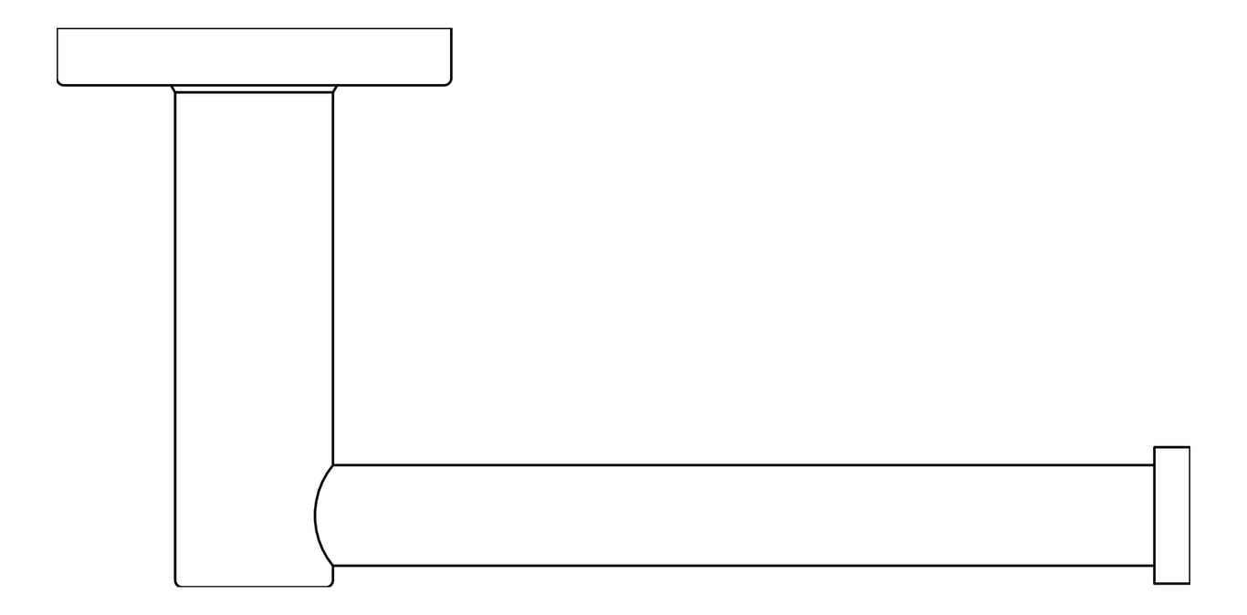 Plan Image of ToiletRollHolder Single Fienza Kaya