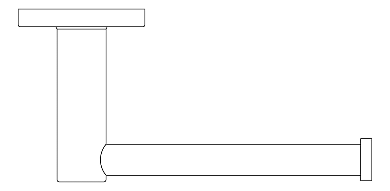 Plan Image of ToiletRollHolder SurfaceMount Fienza Sansa