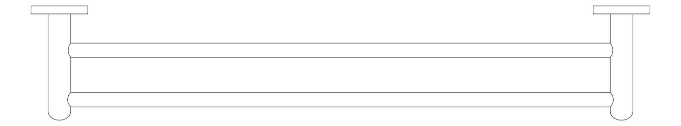 Plan Image of TowelRail Double Fienza Kaya 600