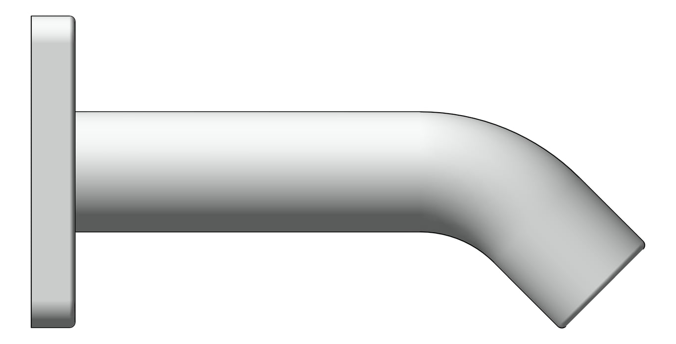 Left Image of TowelRail Double Fienza Sansa 900
