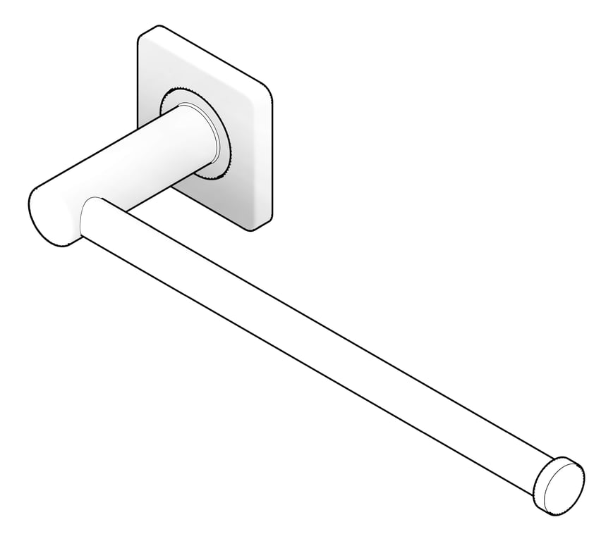 3D Documentation Image of TowelRail DualPurpose Fienza Sansa ToiletRollHolder