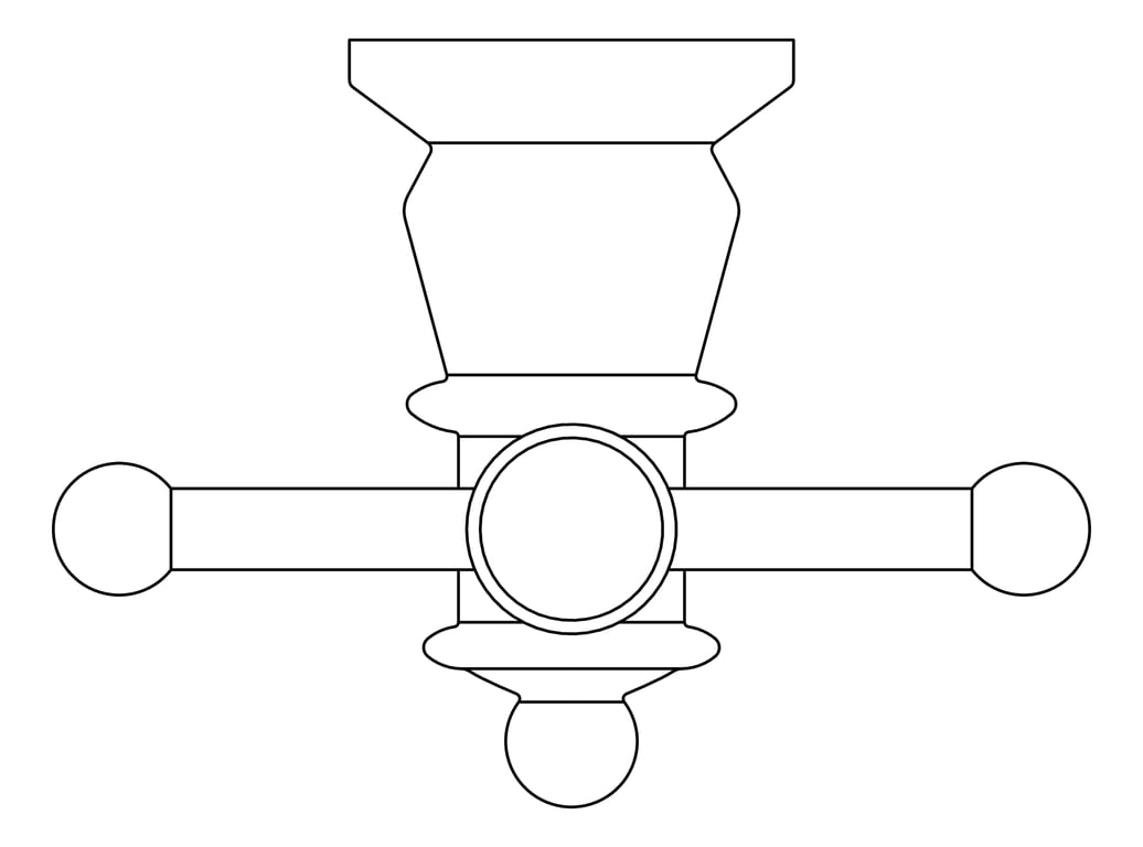 Plan Image of TowelRail Heated Fienza Lilian VerticalBars Hook
