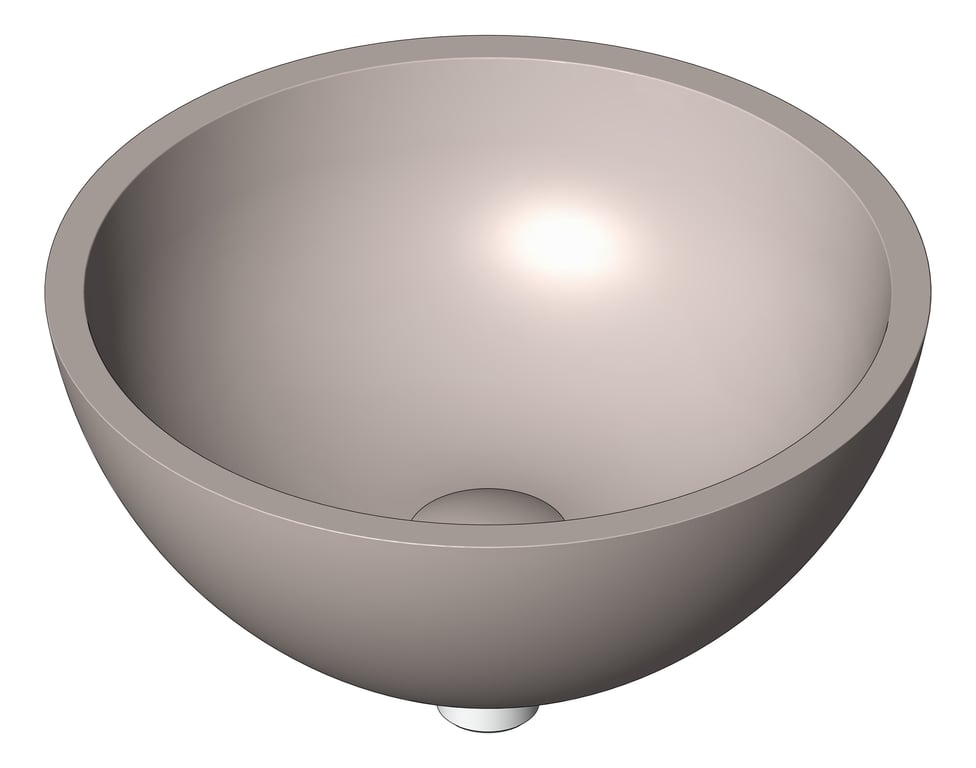 Basin AboveCounter Fienza Alba Concrete Round