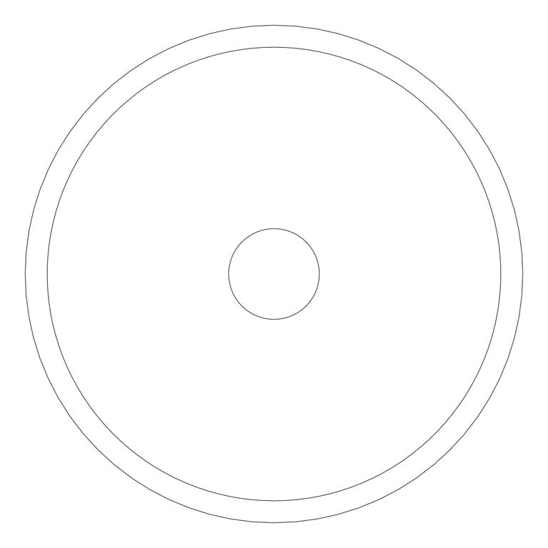 Plan Image of Basin AboveCounter Fienza Alba Concrete Round