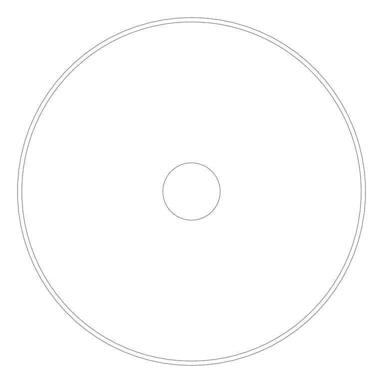 Plan Image of Basin AboveCounter Fienza Aluca SlimEdge