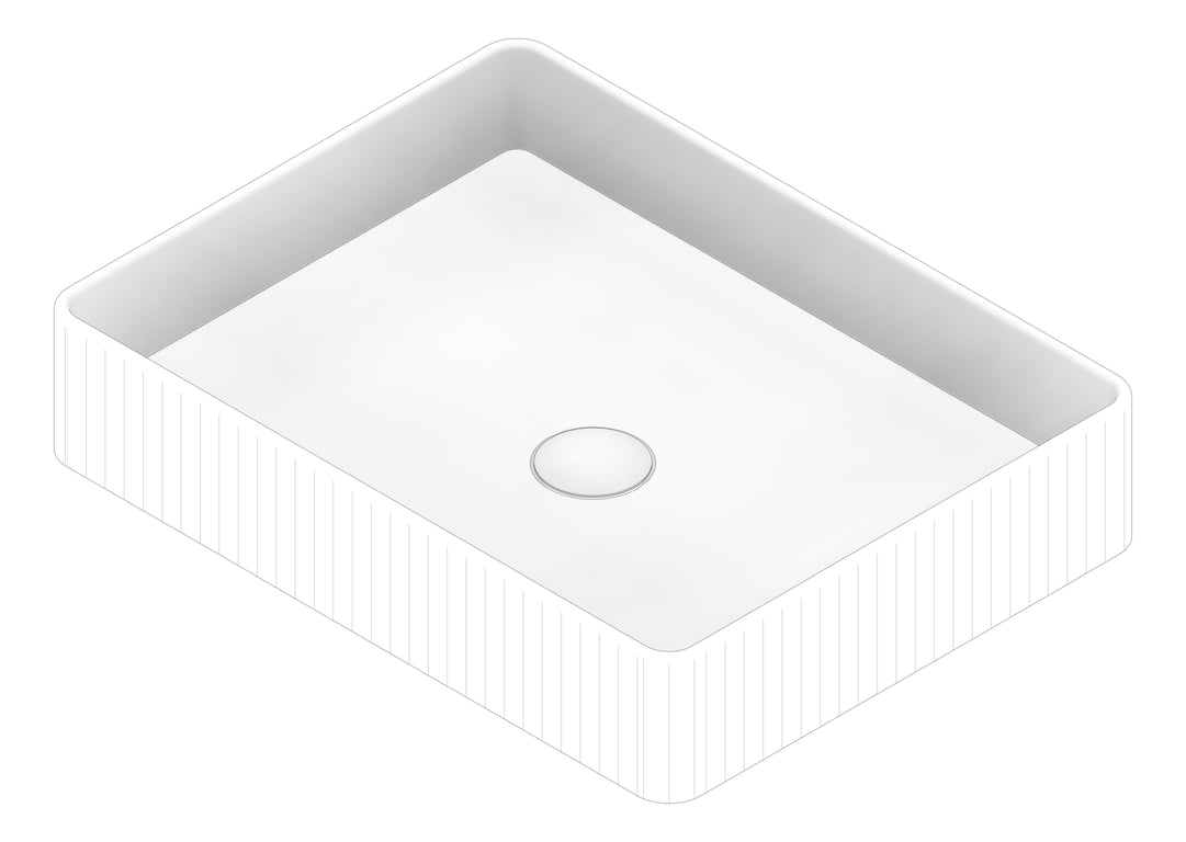 3D Documentation Image of Basin AboveCounter Fienza Eleanor Rectangle
