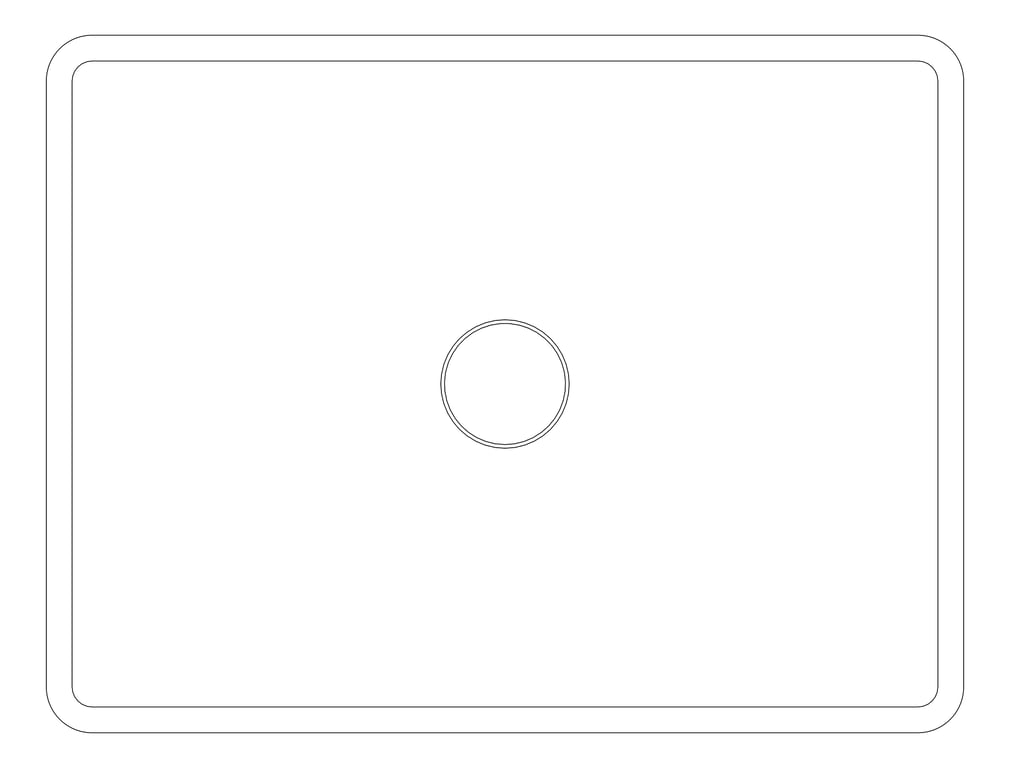 Plan Image of Basin AboveCounter Fienza Eleanor Rectangle