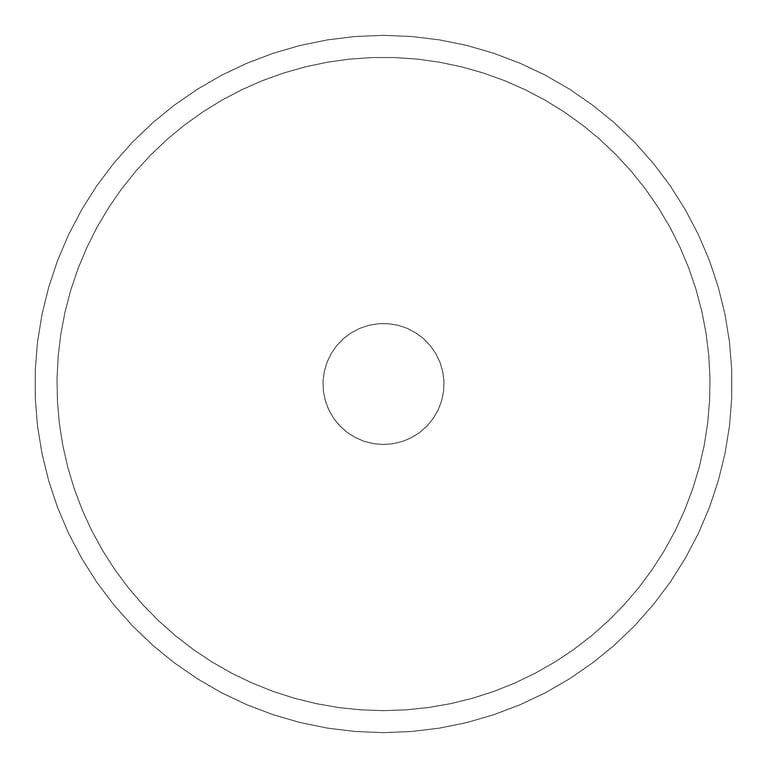 Plan Image of Basin AboveCounter Fienza Lexy SolidSurface