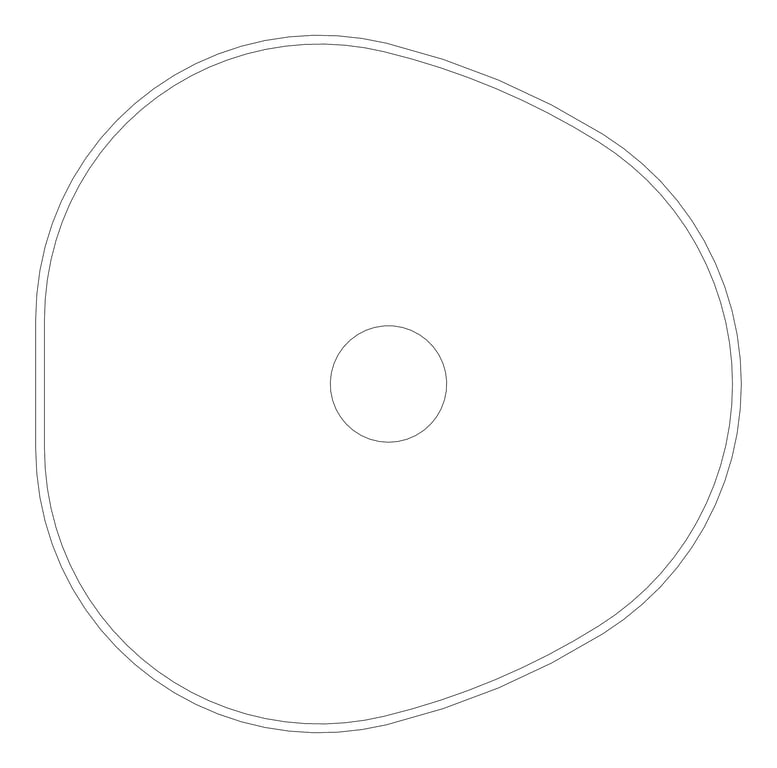Plan Image of Basin AboveCounter Fienza Pebble Small