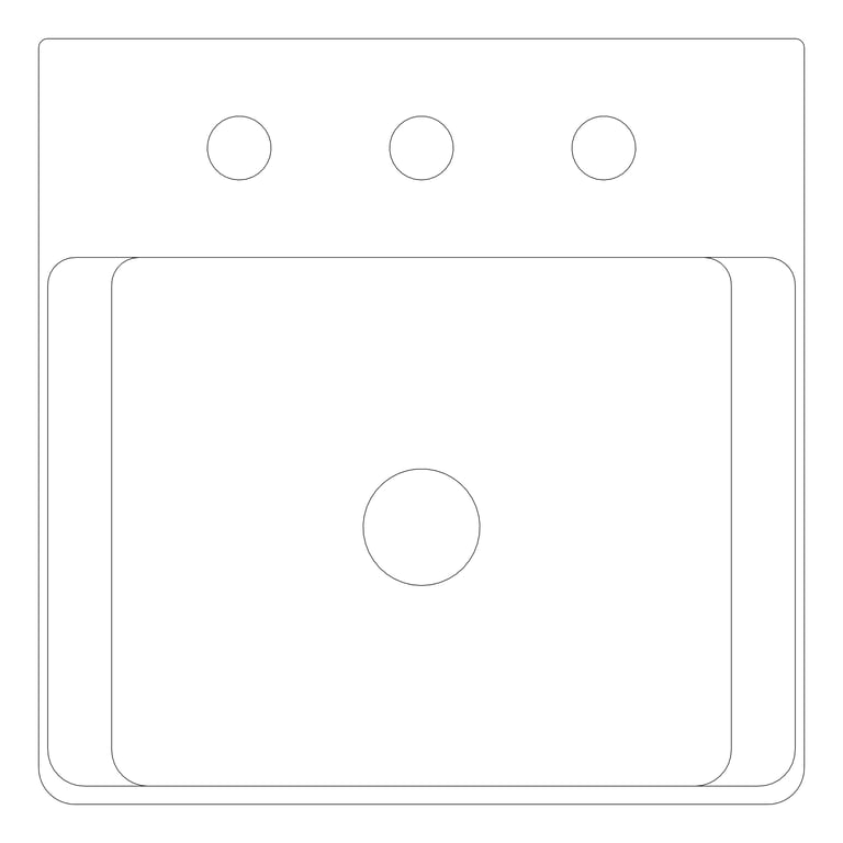 Plan Image of Basin AboveCounter Fienza Petra Mini