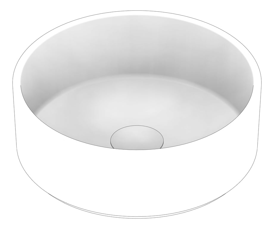 3D Documentation Image of Basin AboveCounter Fienza Reba Mini