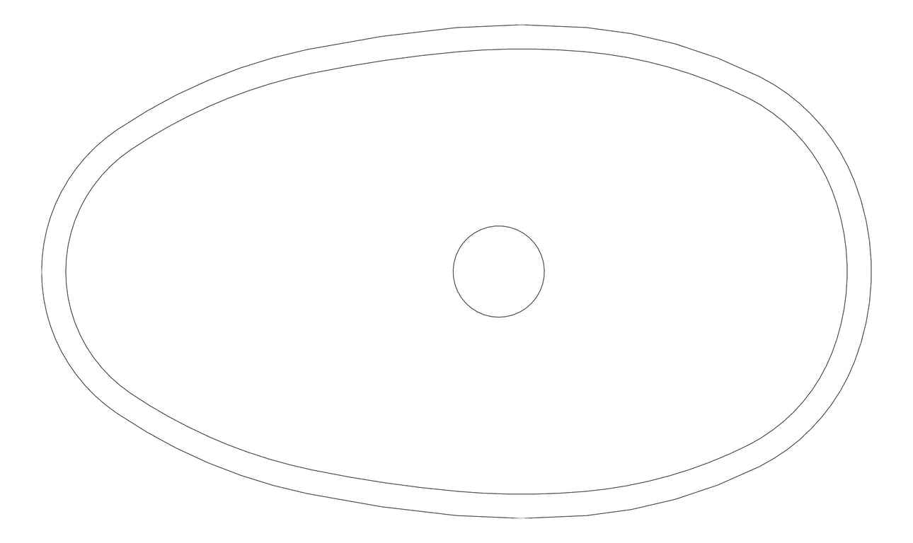 Plan Image of Basin CounterTop Fienza Bahama MKII Stone