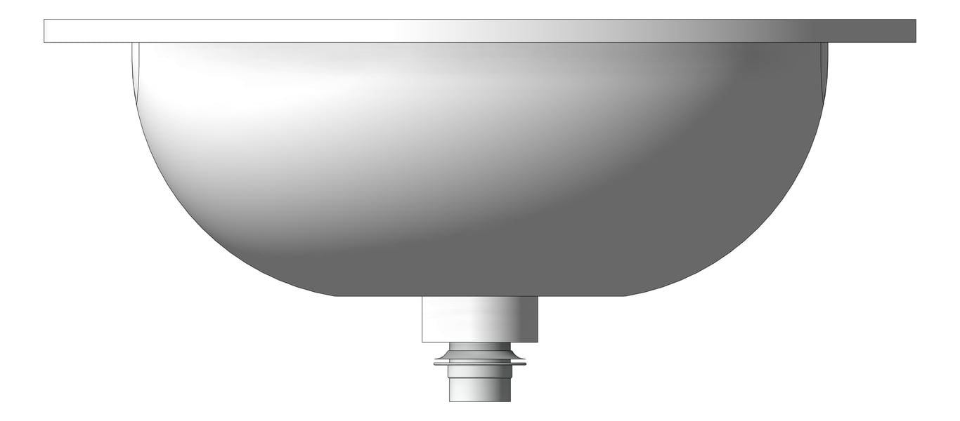 Front Image of Basin Inset Fienza Lacy