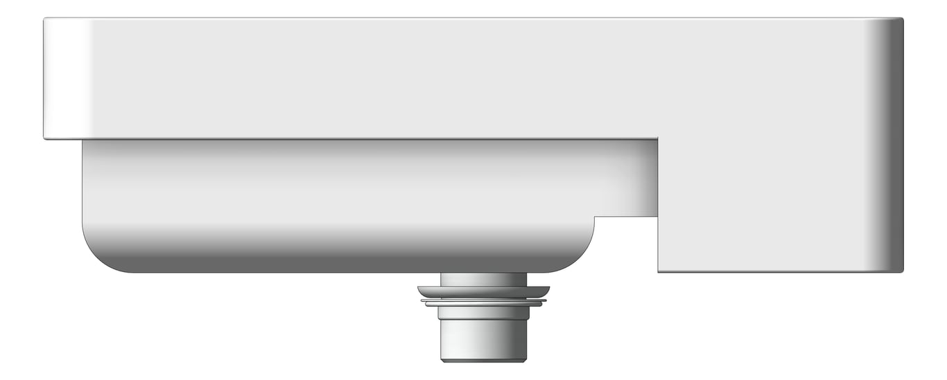 Left Image of Basin SemiRecessed Fienza Petra