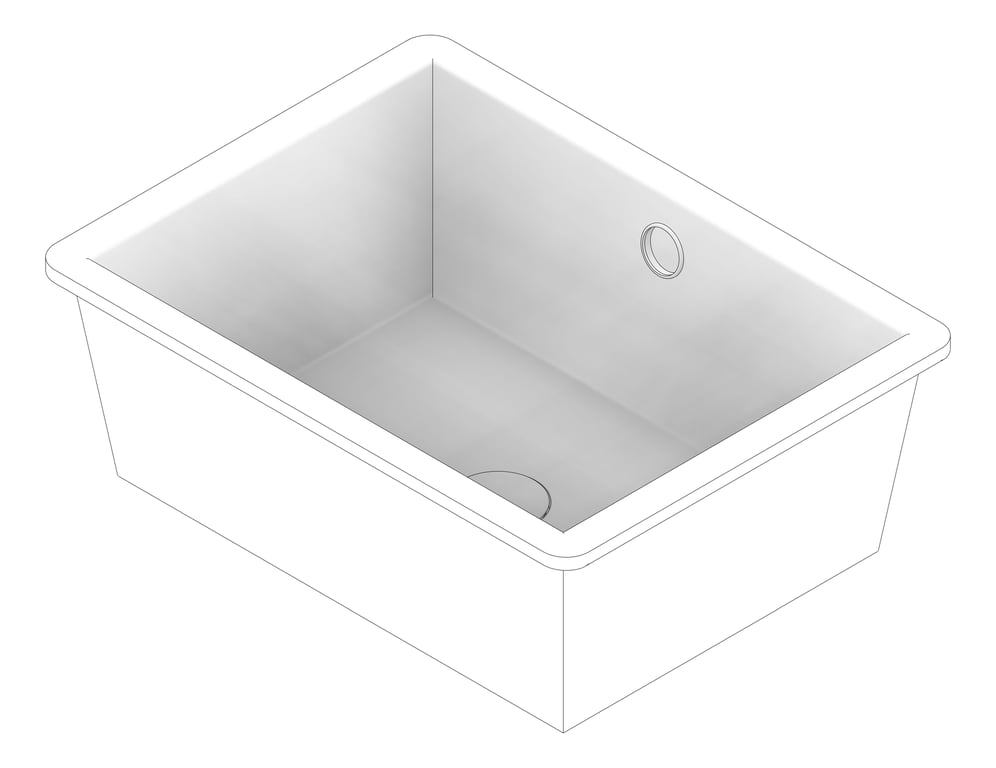3D Documentation Image of Basin UnderCounter Fienza Koko