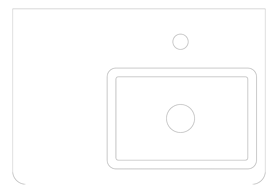 Plan Image of Basin WallHung Fienza DeltaCare Right