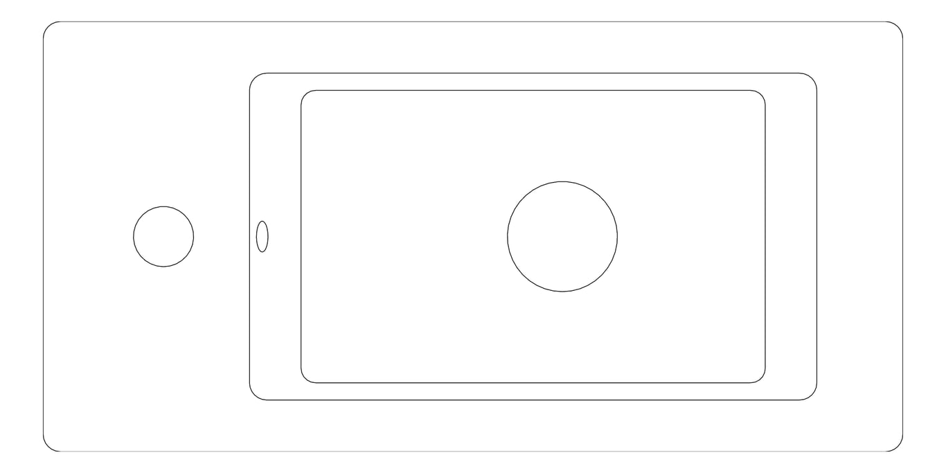 Plan Image of Basin WallHung Fienza Linea Left