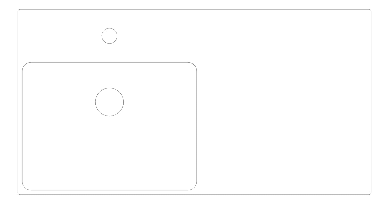 Plan Image of Basin WallHung Fienza Petra Left 800