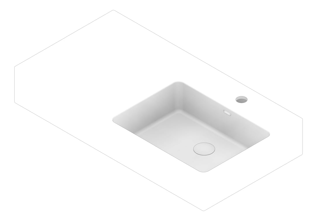 3D Documentation Image of Basin WallHung Fienza Petra Right 800